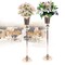 Set of 2 Metal Iron Wedding Centerpiece Vases for Tables Party Gold Centerpieces